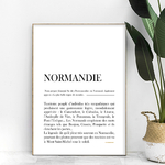 affiche Définition normandie