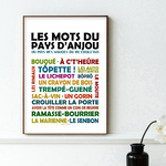 affiche Les mots du Pays d'Anjou