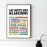 affiche Les mots des Alsaciens