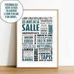 Affiche Les Mots de la Salle Bleu sticker