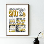 affiche Les Mots de la Salle Jaune