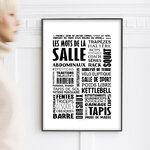 affiche Les mots de la salle noire