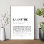 affiche Définition La Sarthe