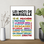 affiche Les Mots de Marseille