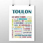 affiche  Toulon Les quartiers  2