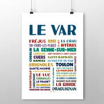 affiche Le Var les villes  2