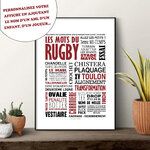 affiche Les Mots du Rugby Toulon sticker