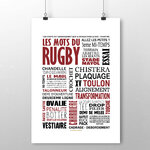 affiche  Les mots du Rugby Toulon 2