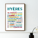 Affiche Hyères Quartiers