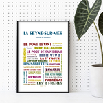 affiche La Seyne sur Mer quartiers