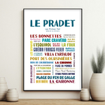 affiche Le pradet quartiers