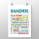 affiche Bandol les quartiers 2