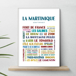 affiche La martinique quartiers