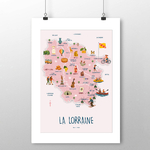 affiche Carte La Lorraine 2