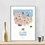 affiche Les Côtes d'Armor sans phrases NOUVEAU