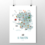 affiche Le finistère avec phrases 2 NOUVEAU