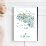 affiche Bretagne avec phrases NOUVEAU