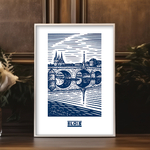 Affiche  Blois Bleue 1