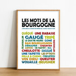 Affiche Les mots de la Bourgogne