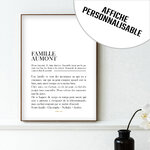 affiche definition famille personnalisable 1