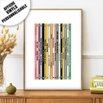 affiche tranches de vinyls verticale stickers