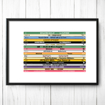 Affiche tranche de vinyls France horizontal