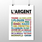 affiche Largent couleur 2