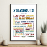 affiche Strasbourg quartiers