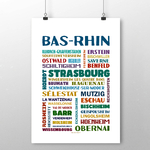 affiche les villes du Bas Rhin 2