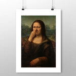 affiche mona lisa WC joconde 2