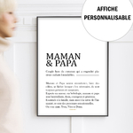 affiche maman et papa 2 sticker
