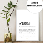 affiche atsem personnalisable