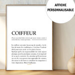 affiche coiffeur personnalisable