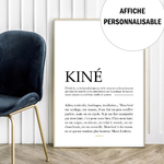 affiche kiné homme personnalisable