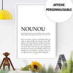 affiche nounou personnalisable