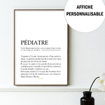 affiche pediatre personnalisable