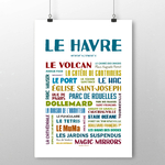 affiche Le Havre Les quartiers 2