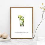 Affiche La vie est trop courte pour se passer de mojitos