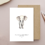 carte Si tu vois tout en gris, déplace léléphant