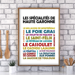 affiche Les spécialités de Haute garonne