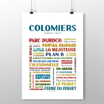 affiche Colomiers les quartiers 2