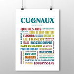 affiche Cugnaux les quartiers 2