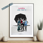 affiche à la plage colors groupe parasol 2