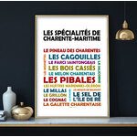 affiche Les spécialités de Charente-maritime