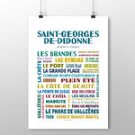 affiche Saint Georges de Didonne quartiers 2