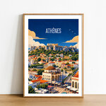 Affiche Athènes en Grèce 2