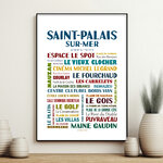 affiche saint Palais Sur Mer quartiers