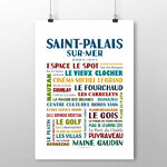 affiche Saint Palais Sur Mer Les quartiers 2