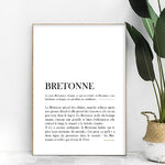 affiche Définition Bretonne
