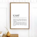 affiche Définition Gast
